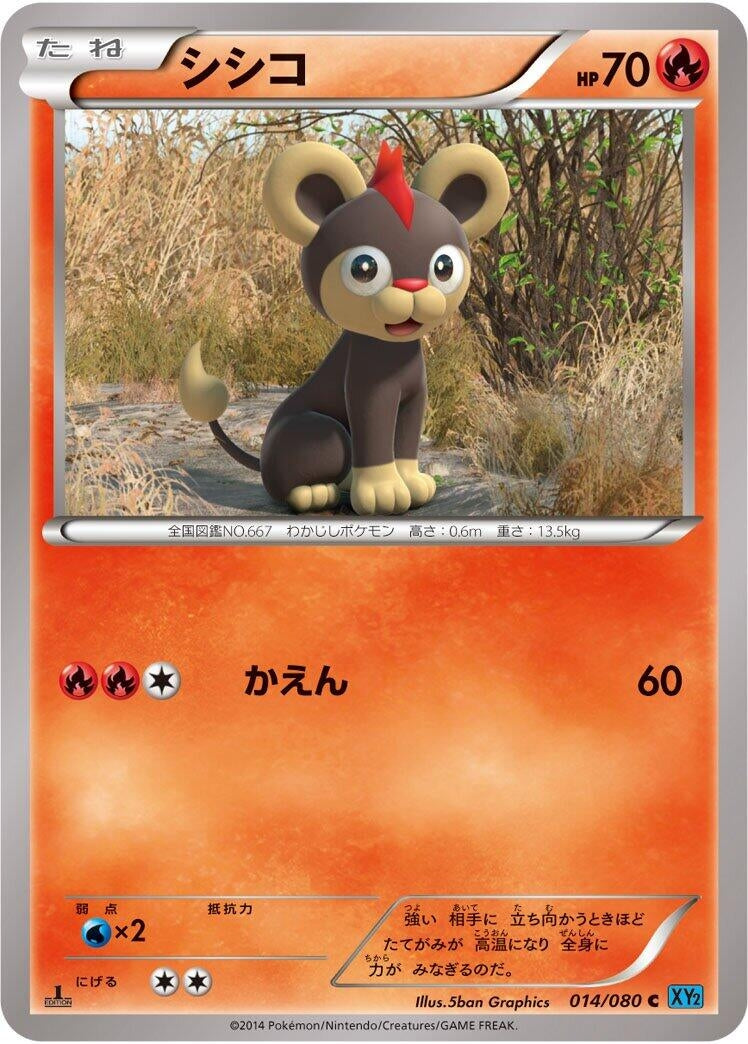 Image for Litleo (014/080) (XY2: Wild Blaze) - Pokemon Japan