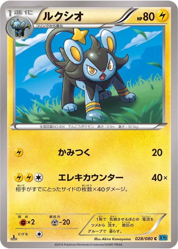 Image for Luxio (028/080) (XY2: Wild Blaze) - Pokemon Japan