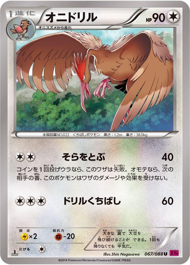 Image for Fearow (067/088) (XY4: Phantom Gate) - Pokemon Japan