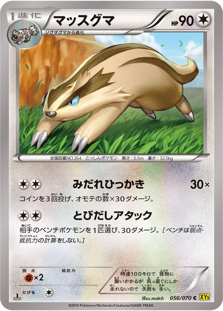 Image for Linoone (056/070) (XY5-Bg: Gaia Volcano) - Pokemon Japan