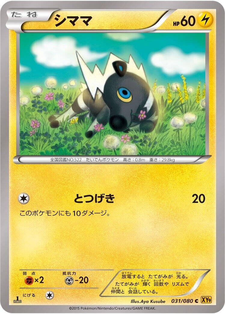 Image for Blitzle (031/080) (XY9: Rage of the Broken Heavens) - Pokemon Japan