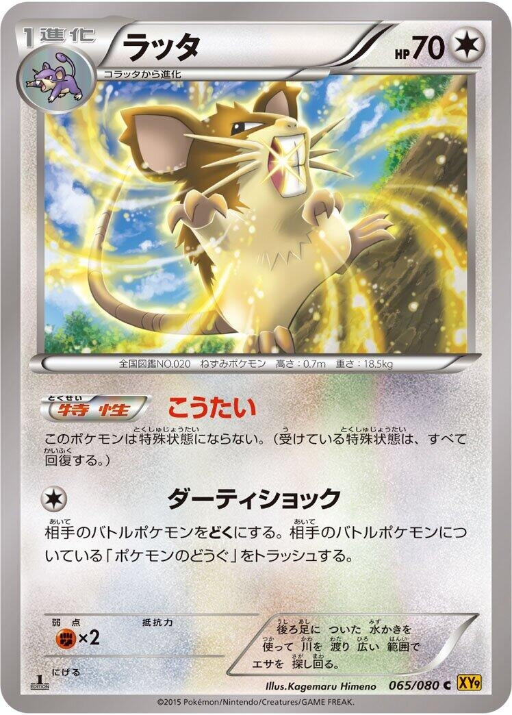 Image for Raticate (065/080) (XY9: Rage of the Broken Heavens) - Pokemon Japan