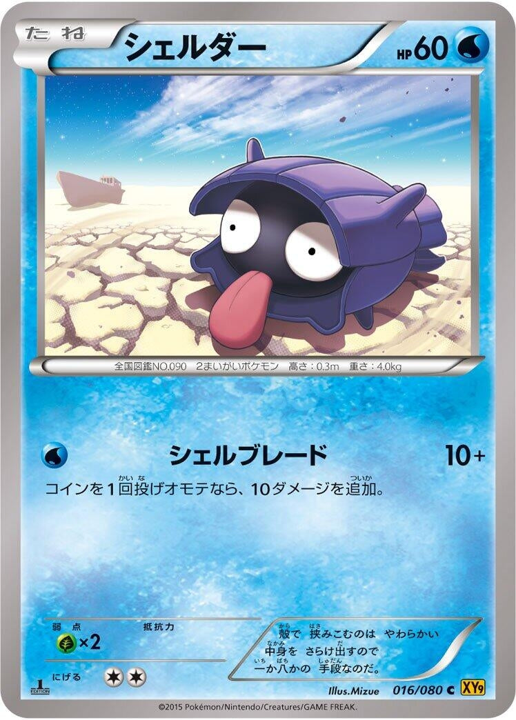 Image for Shellder (016/080) (XY9: Rage of the Broken Heavens) - Pokemon Japan
