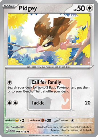 Image for Pidgey - 016/165 (League Promo) (016/165) (League & Championship Cards) - Pokemon