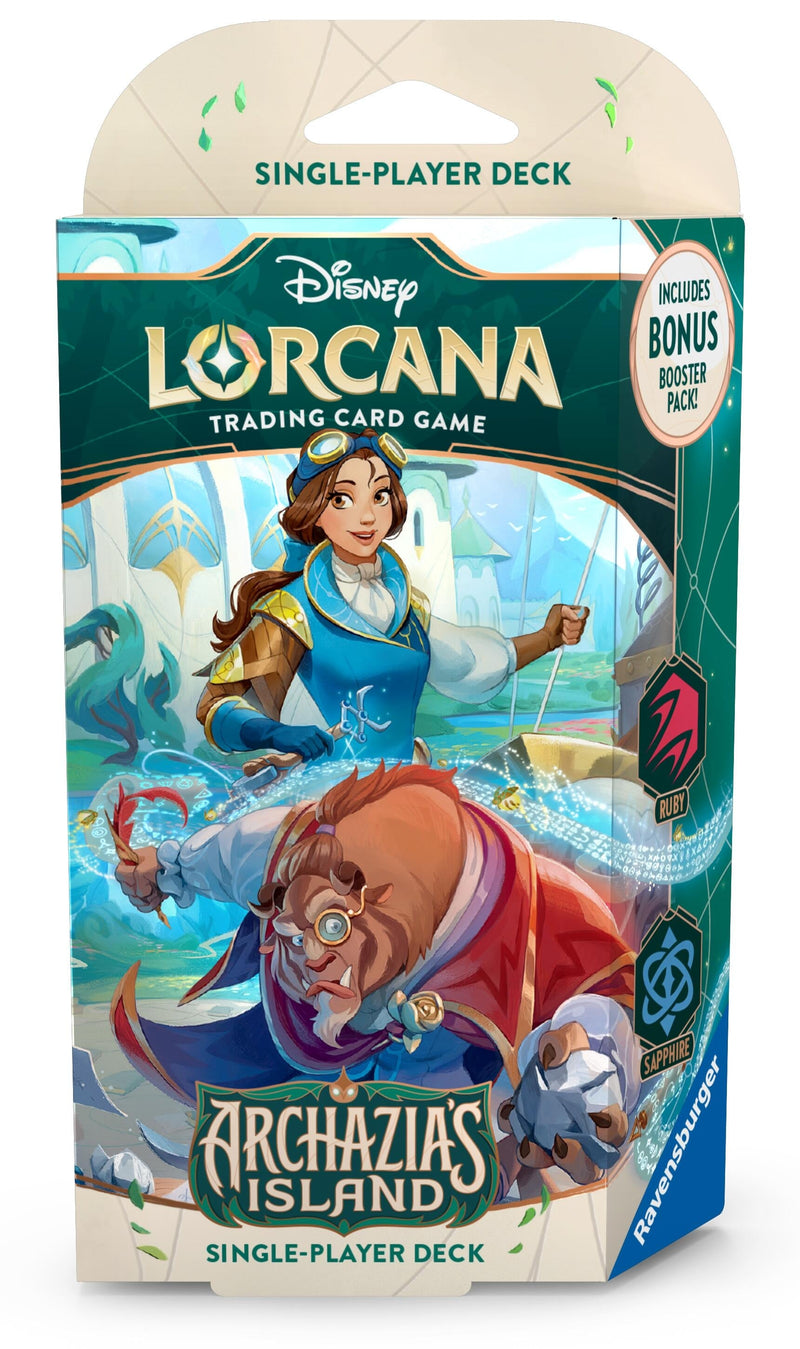 Disney Lorcana: Archazia's Island Starter Deck (Ruby & Sapphire) Disney Lorcana