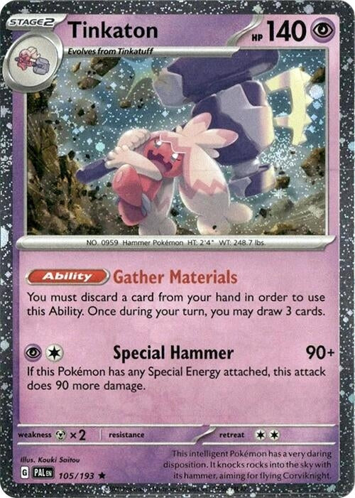 Image for Tinkaton - 105/193 (Cosmos Holo) (105/193) - Pokemon