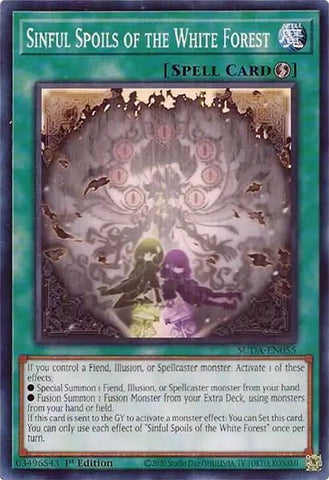 Sinful Spoils of the White Forest (SUDA-EN055) (Supreme Darkness) YuGiOh
