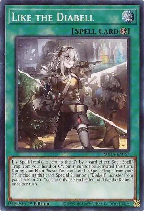 Like the Diabell (SUDA-EN057) (Supreme Darkness) YuGiOh