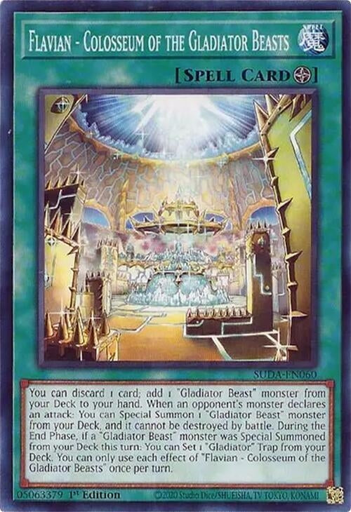 Flavian - Colosseum of the Gladiator Beasts (SUDA-EN060) (Supreme Darkness) YuGiOh