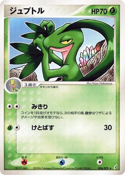 Image for Grovyle (006/075) (Miracle Crystal) - Pokemon Japan