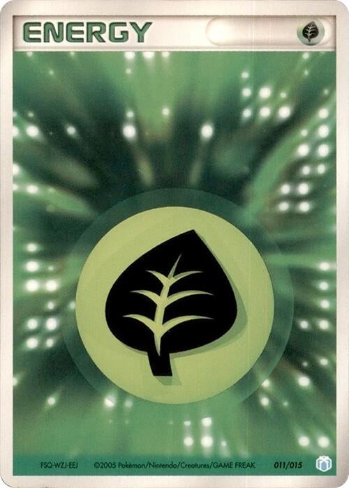 Image for Basic Grass Energy (011/015) (Gift Box Mew - Lucario (Crawdaunt Quarter Deck)) - Pokemon Japan