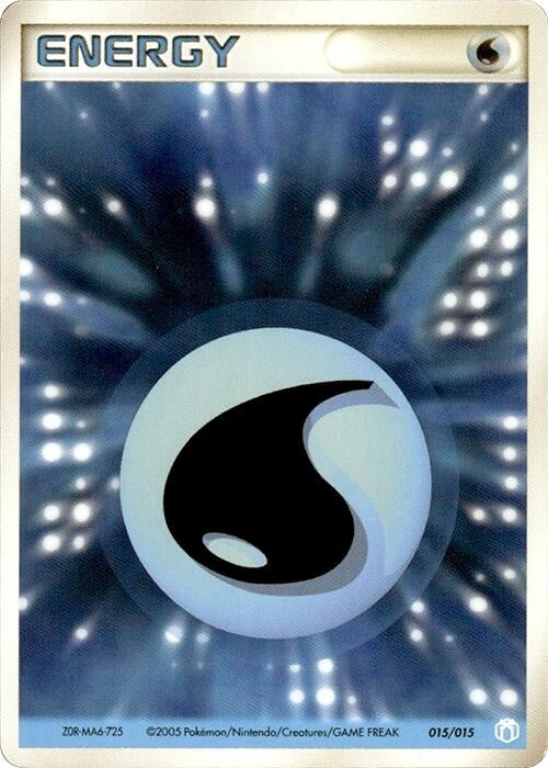 Image for Basic Water Energy (015/015) (Gift Box Mew - Lucario (Crawdaunt Quarter Deck)) - Pokemon Japan