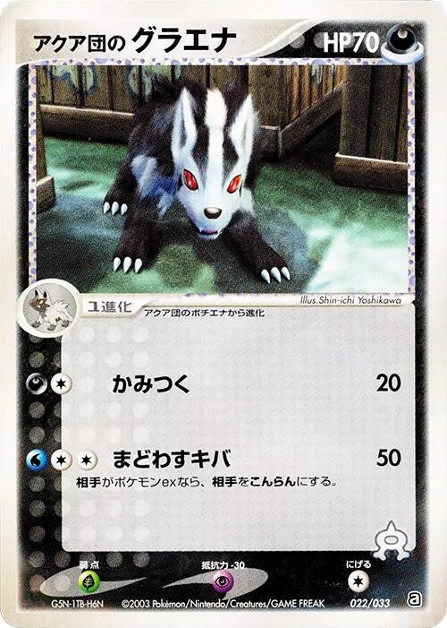 Image for Team Aqua's Mightyena (022/033) (Aqua Deck Kit) - Pokemon Japan