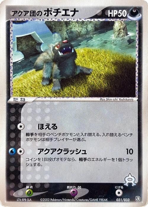 Image for Team Aqua's Poochyena (021/033) (Aqua Deck Kit) - Pokemon Japan