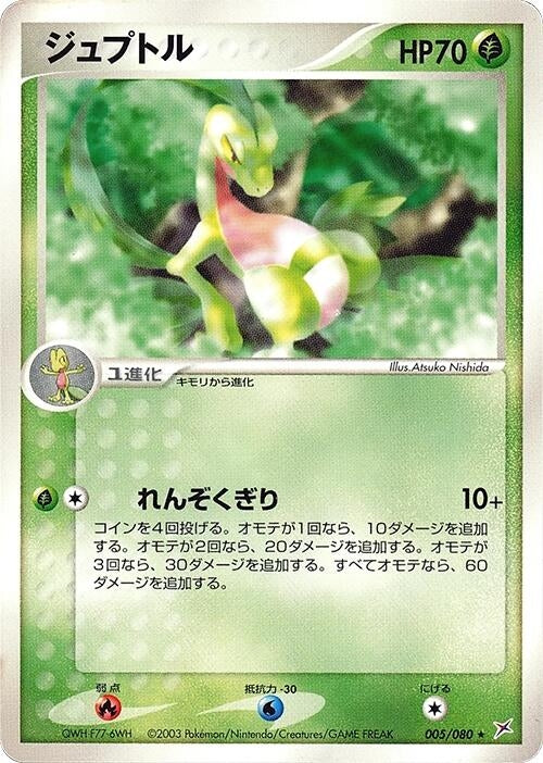 Image for Grovyle (005/080) (Magma VS Aqua: Two Ambitions) - Pokemon Japan