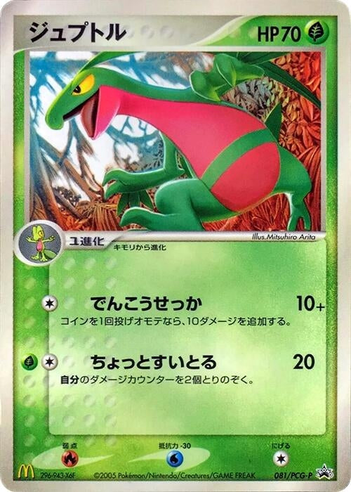 Image for Grovyle - 081/PCG-P (081/PCG-P) (PCG-P Promotional cards) - Pokemon Japan