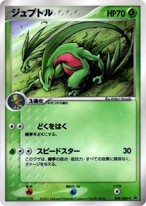 Image for Grovyle - 008/ADV-P (008/ADV-P) (ADV-P Promotional cards) - Pokemon Japan
