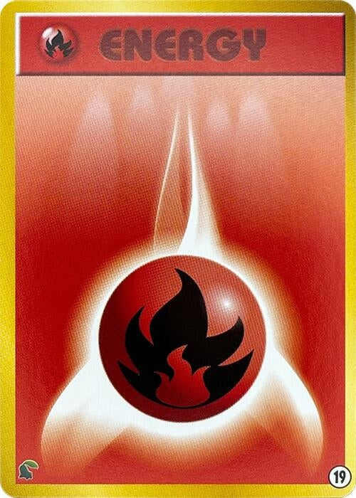 Image for Basic Fire Energy - 19 (19) (Intro Pack Neo (Chikorita)) - Pokemon Japan