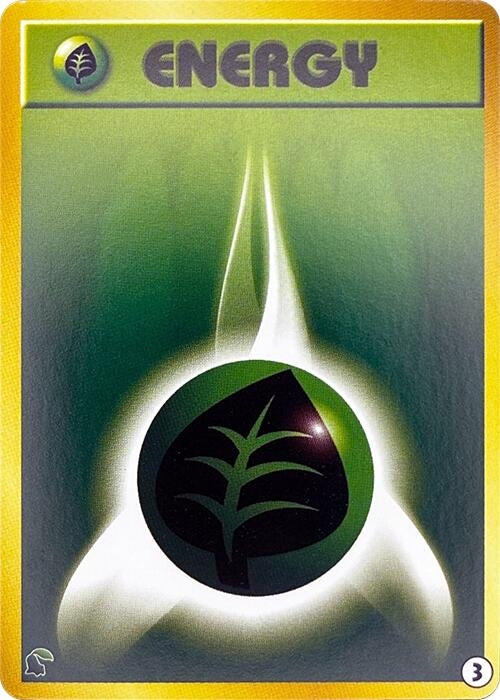 Image for Basic Grass Energy - 3 (3) (Intro Pack Neo (Chikorita)) - Pokemon Japan