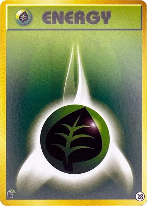 Image for Basic Grass Energy - 28 (28) (Intro Pack Neo (Chikorita)) - Pokemon Japan
