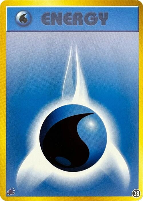 Image for Basic Water Energy - 28 (28) (Intro Pack Neo (Totodile)) - Pokemon Japan