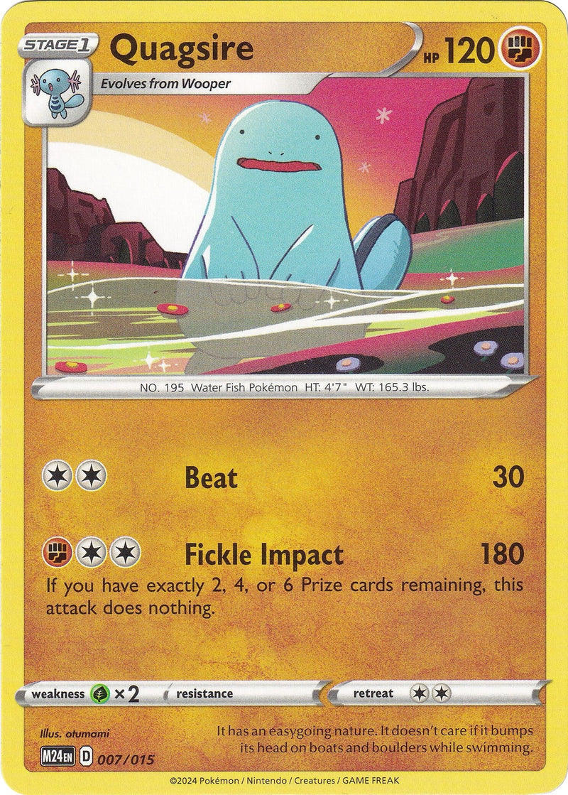 Quagsire (007/015) (McDonald's Promos 2024) Pokemon