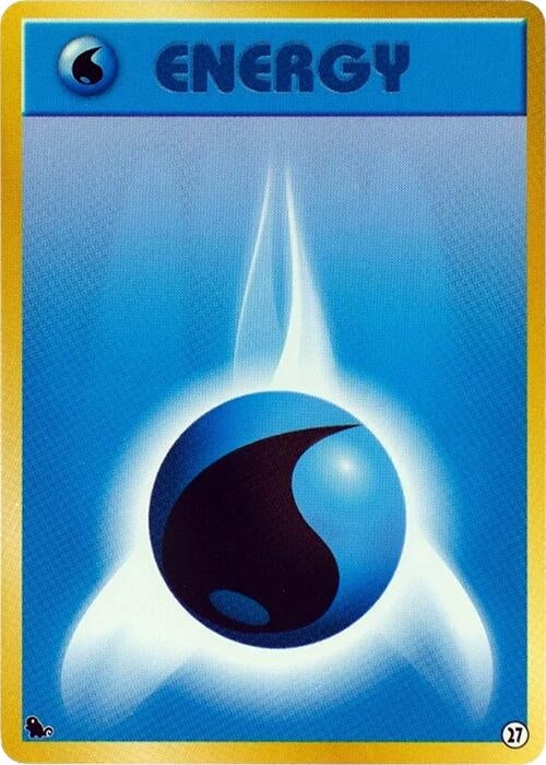 Image for Basic Water Energy - 27 (27) (Intro Pack (Squirtle)) - Pokemon Japan
