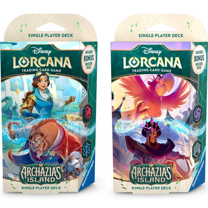 Image for Disney Lorcana: Archazia's Island Starter Deck [Set of 2] - Disney Lorcana