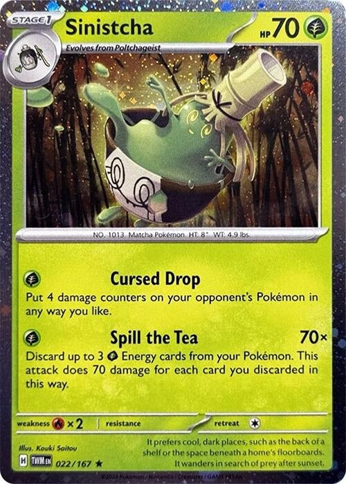 Image for Sinistcha - 022/167 (Cosmos Holo) (022/167) - Pokemon
