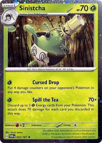 Image for Sinistcha - 022/167 (Cosmos Holo) (022/167) - Pokemon
