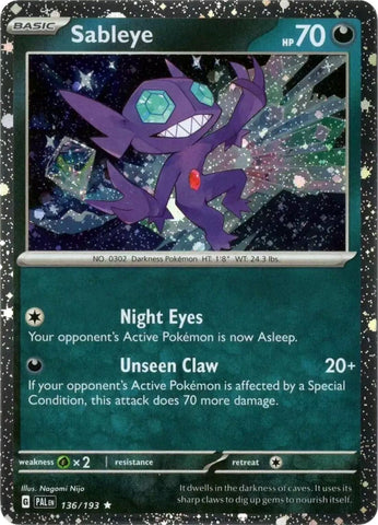 Image for Sableye (Cosmos Holo) (136/193) (Miscellaneous Cards & Products) (MCAP) - Pokemon