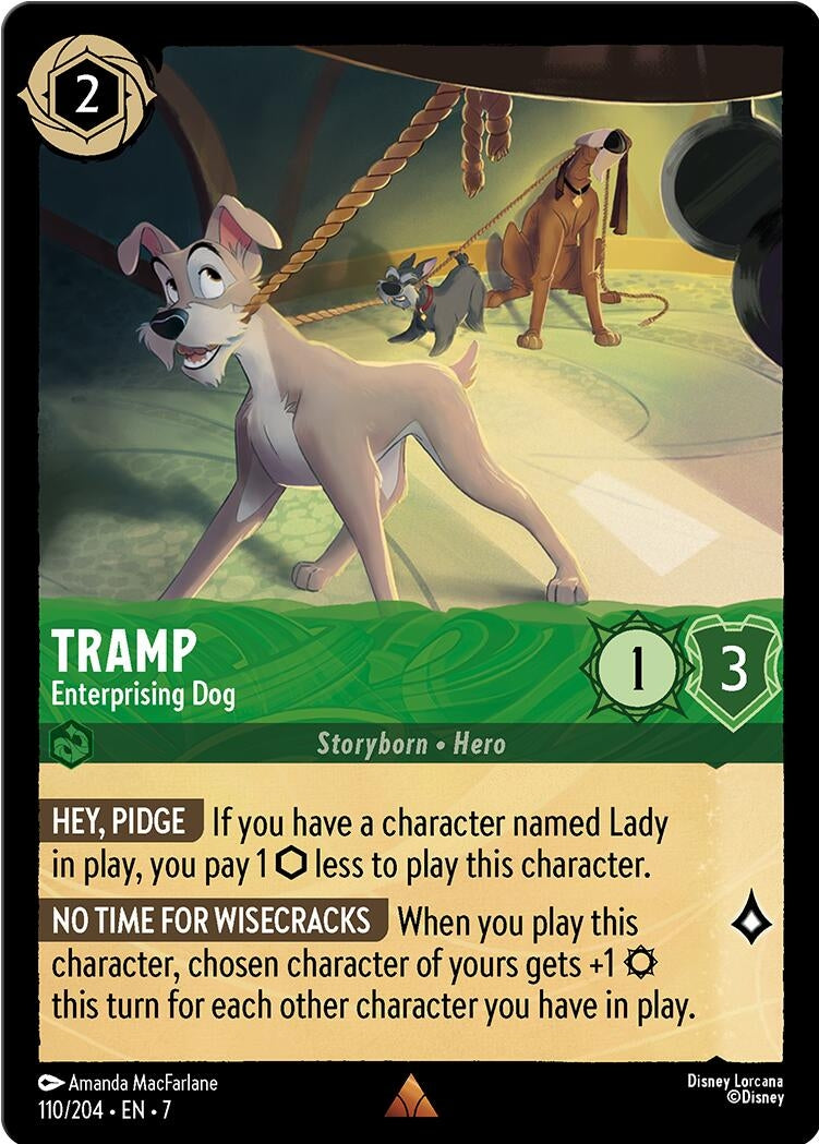 Image for Tramp - Enterprising Dog (110/204) (Archazia's Island) (7) - Disney Lorcana