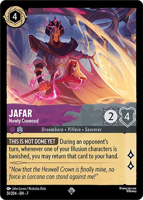 Jafar - Newly Crowned (51/204) (Archazia's Island) Disney Lorcana