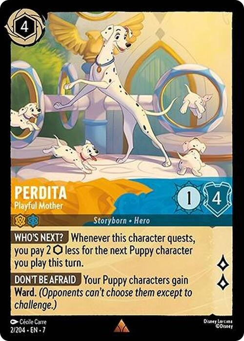 Image for Perdita - Playful Mother (2/204) (Archazia's Island) (7) - Disney Lorcana