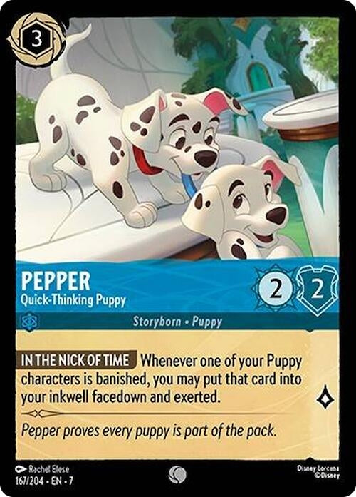Image for Pepper - Quick-Thinking Puppy (167/204) (Archazia's Island) (7) - Disney Lorcana