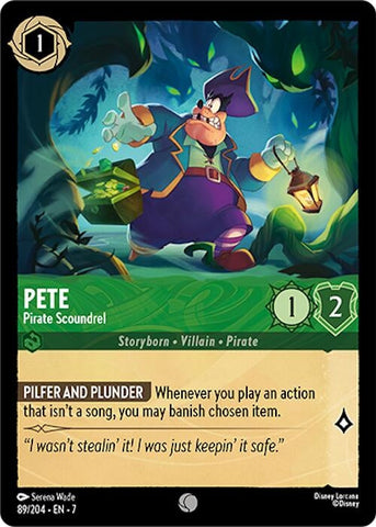 Pete - Pirate Scoundrel (89/204) (Archazia's Island) Disney Lorcana