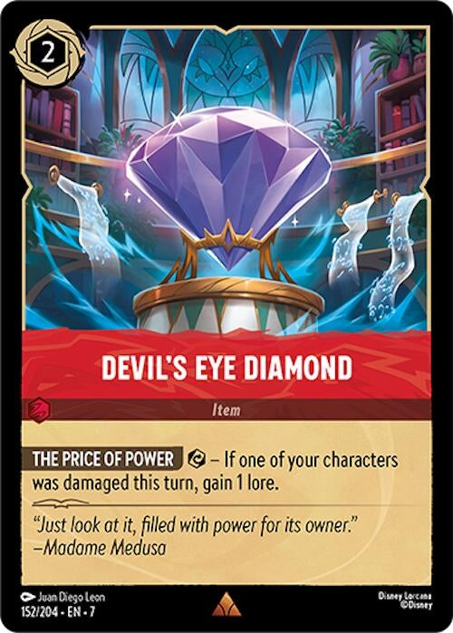 Image for Devil's Eye Diamond (152/204) (Archazia's Island) (7) - Disney Lorcana