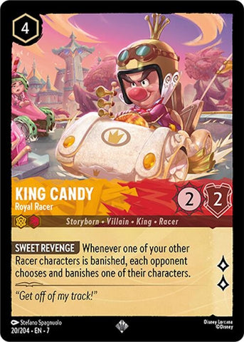 King Candy - Royal Racer (20/204) (Archazia's Island) Disney Lorcana