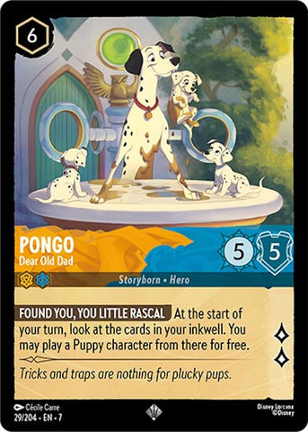 Pongo - Dear Old Dad (29/204) (Archazia's Island) Disney Lorcana
