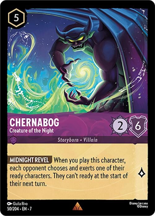 Image for Chernabog - Creature of the Night (50/204) (Archazia's Island) (7) - Disney Lorcana