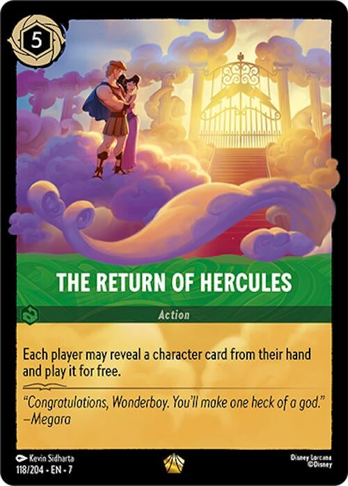 Image for The Return of Hercules (118/204) (Archazia's Island) (7) - Disney Lorcana