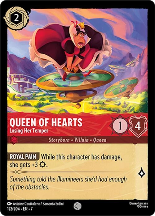 Image for Queen of Hearts - Losing Her Temper (122/204) (Archazia's Island) (7) - Disney Lorcana