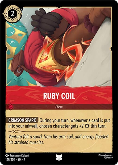 Image for Ruby Coil (149/204) (Archazia's Island) (7) - Disney Lorcana