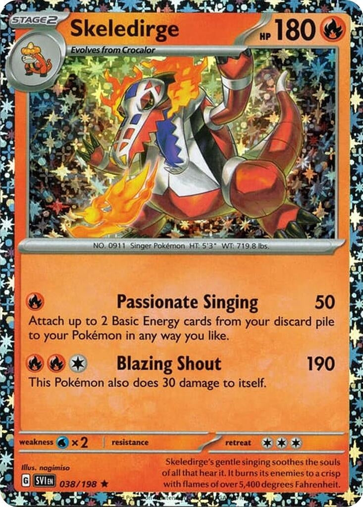 Skeledirge - 038/198 (Sparkle Holo) (038/198) (Miscellaneous Cards & Products) (MCAP) Pokemon