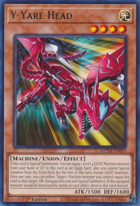 Y-Yare Head (MZTM-EN019) (Maze of the Master) YuGiOh