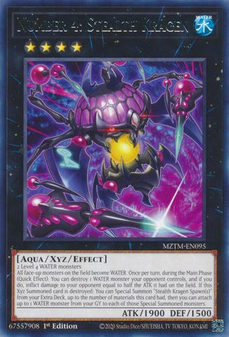 Number 4: Stealth Kragen (MZTM-EN095) (Maze of the Master) YuGiOh