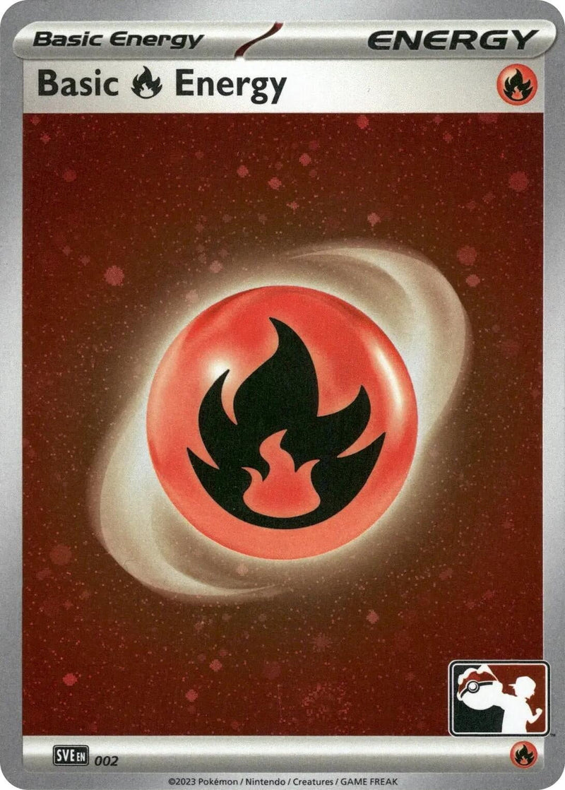 Basic Fire Energy - 002 (Cosmos Holo) (002) (Prize Pack Series Cards) Pokemon