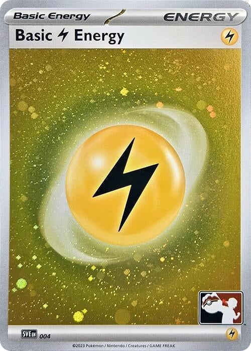 Basic Lightning Energy - 004 (Cosmos Holo) (004) (Prize Pack Series Cards) Pokemon