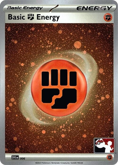 Basic Fighting Energy - 006 (Cosmos Holo) (006) (Prize Pack Series Cards) Pokemon