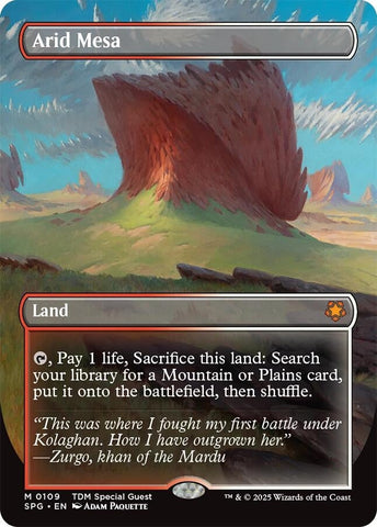 Arid Mesa (Borderless) (109) (Special Guests) Magic: The Gathering